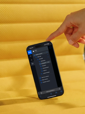 Rozhraní systému pro správu obsahu na mobilním zařízení